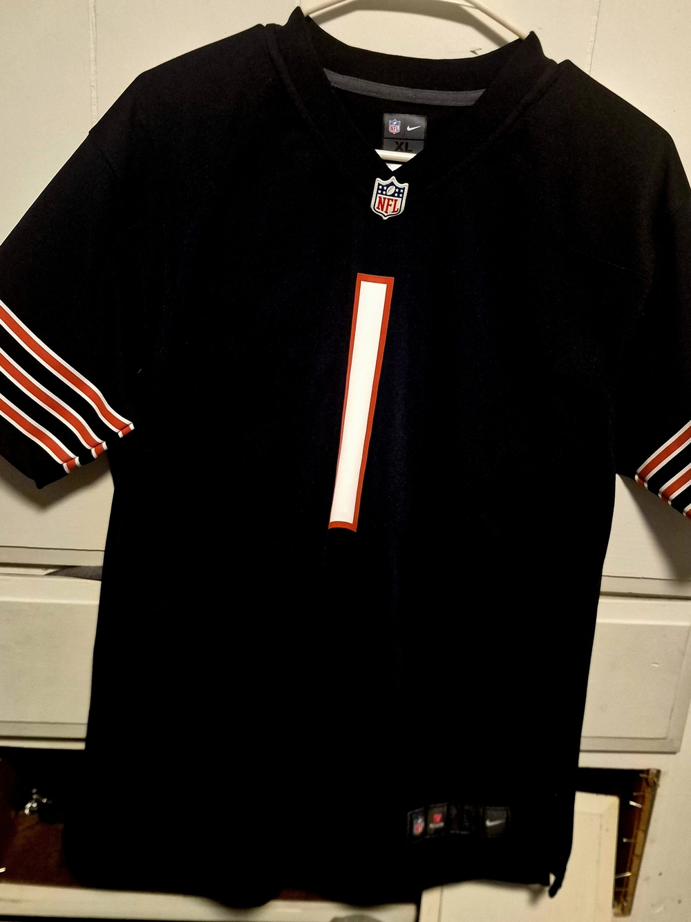 Nike Chicago Bears Justin Fields #1 Jersey Youth XL 18/20 Blue NFL On Field